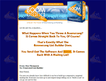 Tablet Screenshot of boomeranglistbuilder.com